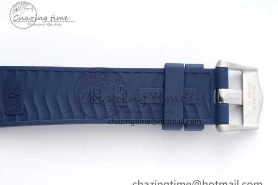 0305 SmartChoice Seamaster Diver 300M ZF 1:1 Best Edition Blue Ceramic Gray Dial on Blue Rubber Strap A 7735